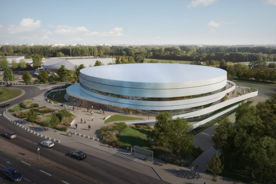 Perspective du nouveau palais des sports à Caen